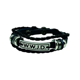 Produktbild des Artikels Lederarmband "W.W.J.D." ()