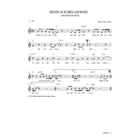 Produktbild des Artikels Denn ich bin gewiss (Noten - Download)