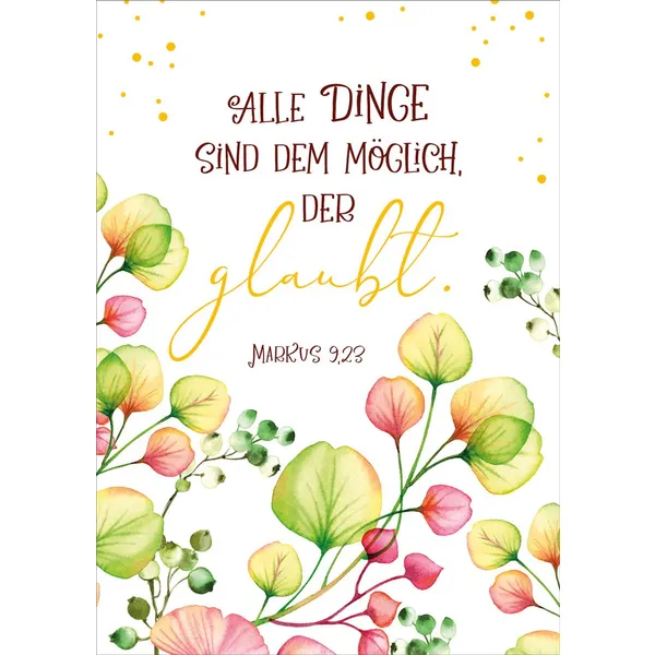 Produktbild des Artikels Postkartenserie "Alle Dinge sind dem möglich, der glaubt" 10 Stk. (Schreibwaren)