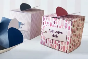 Mit selbstgebastelten Herzschachteln Freude schenken