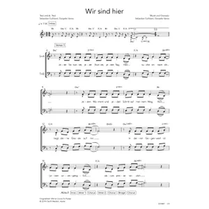Produktbild des Artikels Wir sind hier (Noten - Download)
