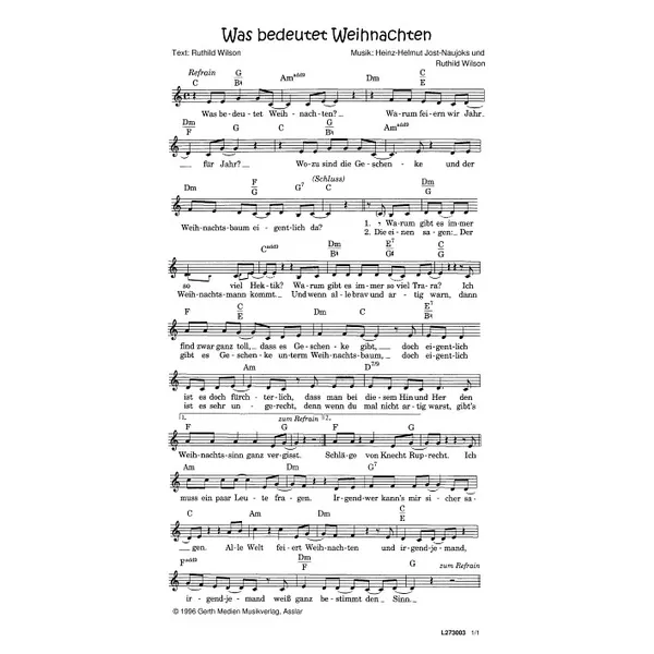Produktbild des Artikels Was bedeutet Weihnachten (Noten - Download)