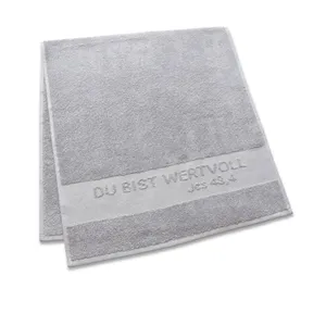 Produktbild des Artikels Handtuch "Du bist wertvoll" - grau ()