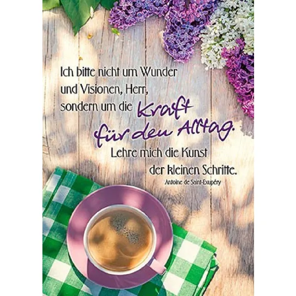 Produktbild des Artikels Postkarten: Ich bitte nicht um Wunder, 4 Stück (Schreibwaren)