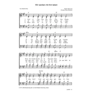 Produktbild des Artikels Wir werden mit ihm leben (Noten - Download)