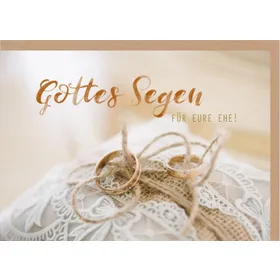 Produktbild des Artikels Faltkarte "Gottes Segen" - Ringe (Schreibwaren)