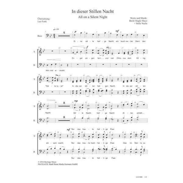 Produktbild des Artikels In dieser stillen Nacht (Noten - Download)