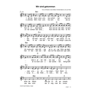 Produktbild des Artikels Wir sind gekommen (Noten - Download)