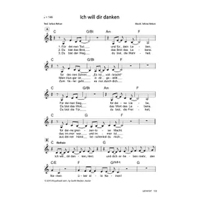 Produktbild des Artikels Ich will dir danken (Noten - Download)