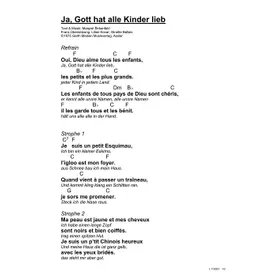 Produktbild des Artikels Oui, Dieu aime tous les enfants (Noten - Download)