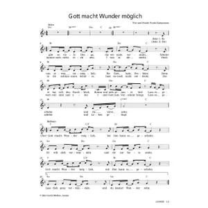 Produktbild des Artikels Gott macht Wunder möglich (Noten - Download)