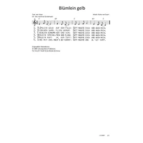 Produktbild des Artikels Blümlein gelb (Noten - Download)