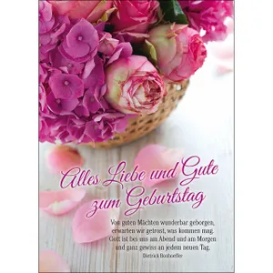 Produktbild des Artikels Postkarten: Alles Liebe und Gute zum Geburtstag, 4 Stück (Schreibwaren)