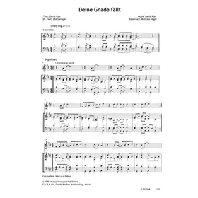 Produktbild des Artikels Deine Gnade fällt (Noten - Download)