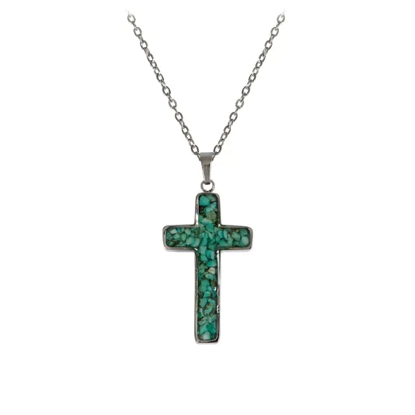 Produktbild des Artikels Halskette mit Anhänger Kreuz - Edelstahl ()