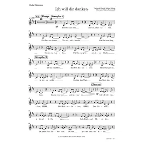 Produktbild des Artikels Ich will dir danken (Solo-Stimme) (Noten - Download)