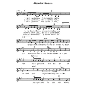 Produktbild des Artikels Atem des Himmels (Noten - Download)