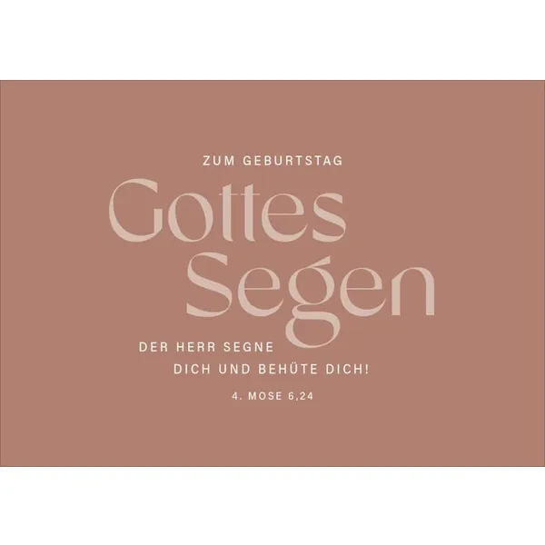 Produktbild des Artikels Postkarten "Zum Geburtstag Gottes Segen" 12 Stk. (Schreibwaren)