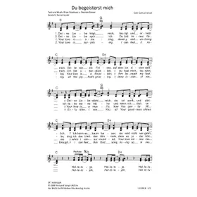 Produktbild des Artikels Du begeisterst mich (Noten - Download)