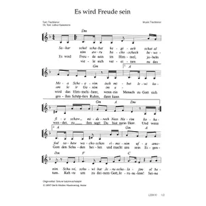 Produktbild des Artikels Es wird Freude sein (Noten - Download)