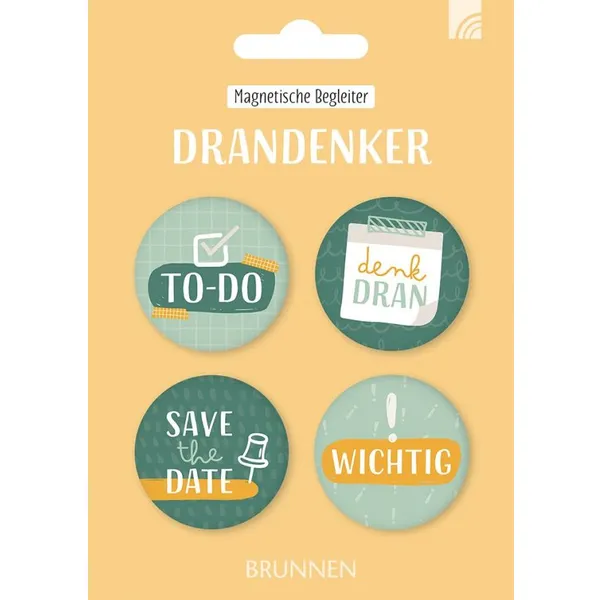 Produktbild des Artikels Magnet-Set 4er - Drandenker (Schreibwaren)