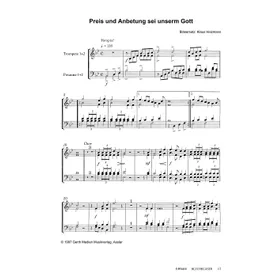 Produktbild des Artikels Preis und Anbetung sei unserm Gott (Blechbläser) (Noten - Download)