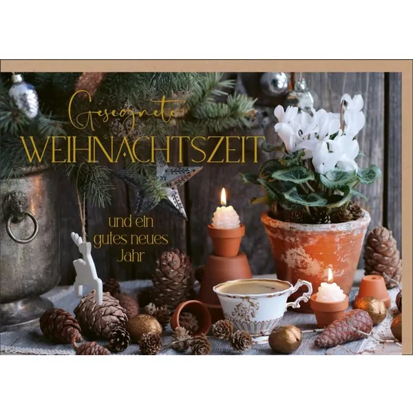 Produktbild des Artikels Faltkarte "Gesegnetes Weihnachtszeit" (Schreibwaren)
