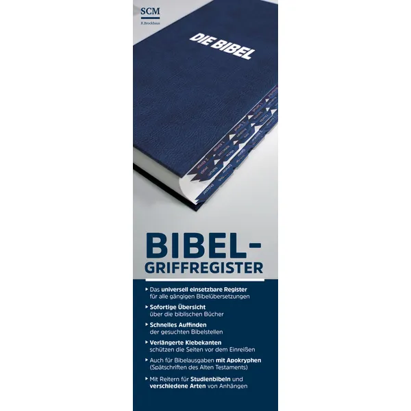 Produktbild des Artikels Bibel-Griffregister blau ()