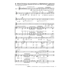 Produktbild des Artikels Wird Christus tausendmal zu Bethlehem (Noten - Download)