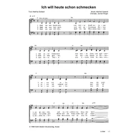 Produktbild des Artikels Ich will heute schon schmecken (Noten - Download)