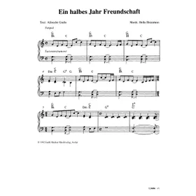 Produktbild des Artikels Ein halbes Jahr Freundschaft (Noten - Download)