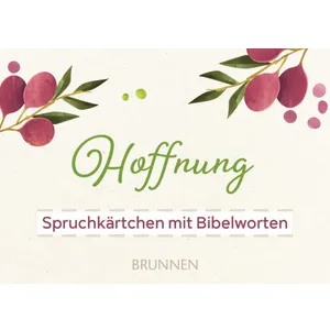 Produktbild des Artikels Spruchkärtchen mit Bibelworten 1 "Hoffnung" (Schreibwaren)