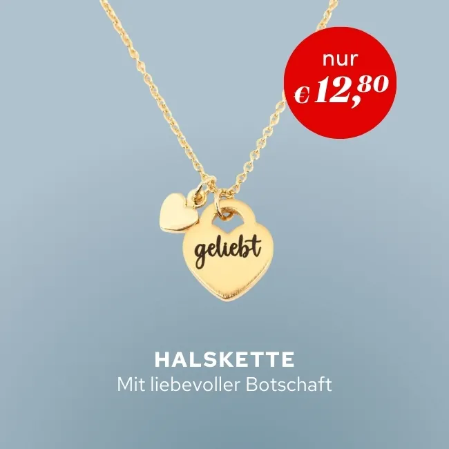 Halskette mit liebevoller Botschaft
