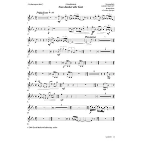 Produktbild des Artikels Nun danket alle Gott - Choralfantasie (1. Solotrompete in C) (Noten - Download)