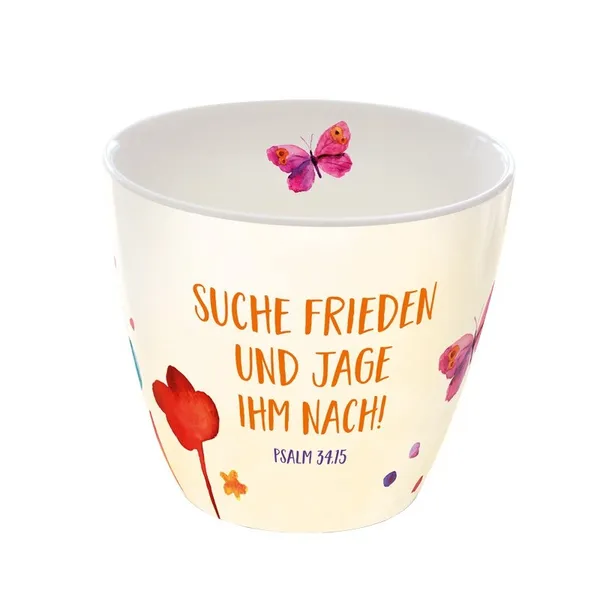Produktbild des Artikels Tasse "Suche Frieden und jage ihm nach" ()