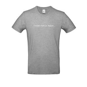Produktbild des Artikels T-Shirt "Gewöhn dich an Anders" - Hellgrau (Kleidung)