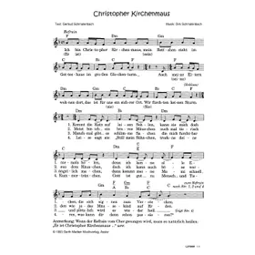Produktbild des Artikels Christopher Kirchenmaus (Noten - Download)