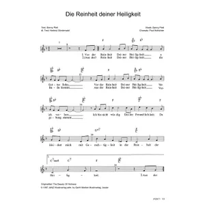Produktbild des Artikels Die Reinheit deiner Heiligkeit (Noten - Download)