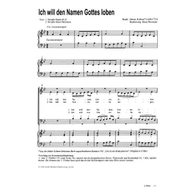 Produktbild des Artikels Ich will den Namen Gottes loben (Noten - Download)