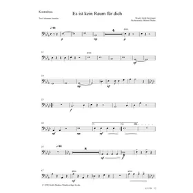 Produktbild des Artikels Es ist kein Raum für dich (Kontrabass) (Noten - Download)