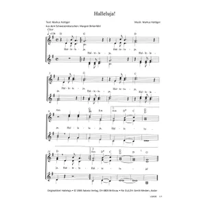Produktbild des Artikels Halleluja! (Noten - Download)