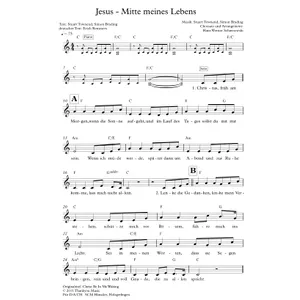 Produktbild des Artikels Jesus Mitte meines Lebens (Noten - Download)