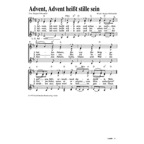 Produktbild des Artikels Advent, Advent heißt stille sein (Noten - Download)