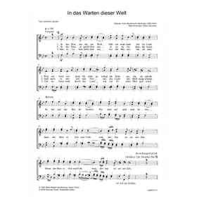 Produktbild des Artikels In das Warten dieser Welt (Noten - Download)