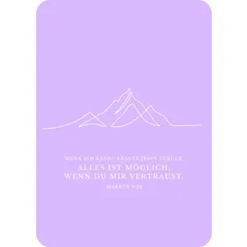 Produktbild des Artikels Postkarte "One Line - Berge" (Schreibwaren)