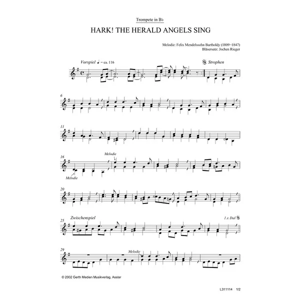 Produktbild des Artikels Hark! The Herald Angels Sing (Noten - Download)