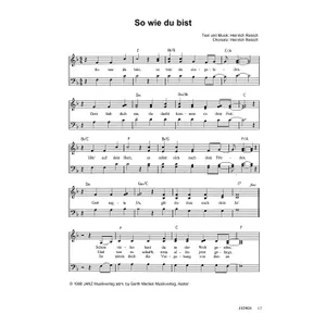 Produktbild des Artikels So wie du bist (Noten - Download)