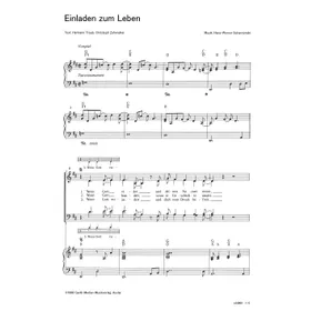 Produktbild des Artikels Einladen zum Leben (Noten - Download)