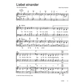 Produktbild des Artikels Liebet einander (Noten - Download)