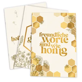 Produktbild des Artikels Notizhefte 3er-Set "Honig" (Schreibwaren - Geheftet)
